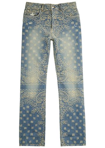 Bandana-jacquard Straight-leg Jeans - - 30 (W30 / S) - Amiri - Modalova