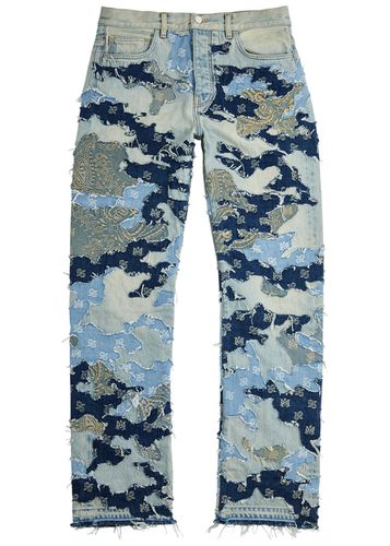 Patchwork Camouflage Straight-leg Jeans - - 34 (W34 / L) - Amiri - Modalova
