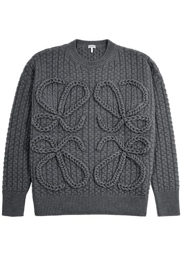 Anagram Cable-knit Wool Jumper - - XL - Loewe - Modalova