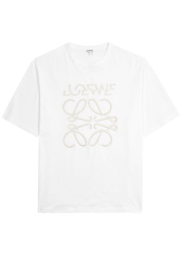 Anagram-embroidered Cotton T-shirt - Loewe - Modalova