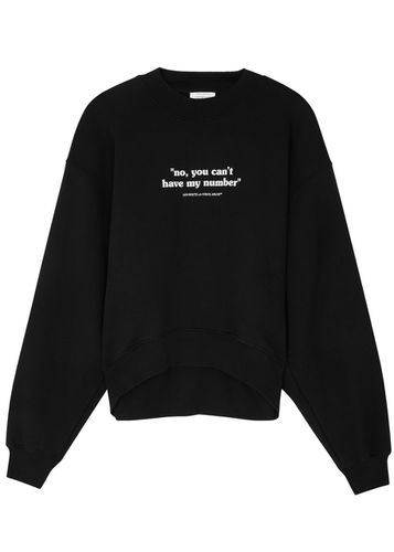 Slogan Printed Cotton Sweatshirt - - L (UK14 / L) - Off-white - Modalova