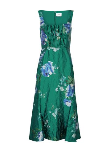 Floral-print Crinkled Satin Midi Dress - - 10 (UK10 / S) - Erdem - Modalova