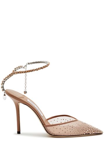 Saeda 100 Crystal-embellished Mesh Pumps - Jimmy choo - Modalova