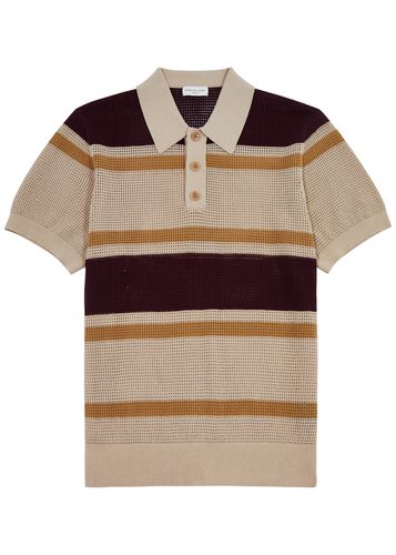 Mindo Striped Jersey-mesh Polo Shirt - - S - Dries Van Noten - Modalova