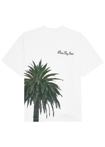 Royal Palm Logo Cotton T-shirt - Blue Sky Inn - Modalova