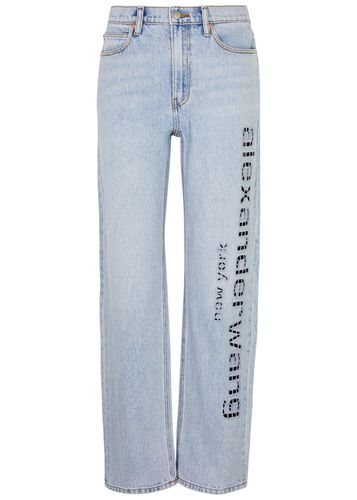 Logo Cut-out Straight-leg Jeans - - 26 (W26 / UK8 / S) - Alexander Wang - Modalova