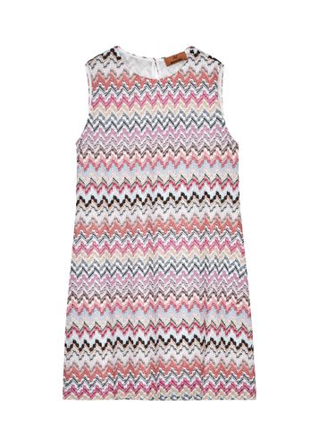 Zigzag-intarsia Metallic-knit Mini Dress - - 42 (UK10 / S) - Missoni - Modalova