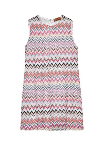 Zigzag-intarsia Metallic-knit Mini Dress - - 44 (UK12 / M) - Missoni - Modalova