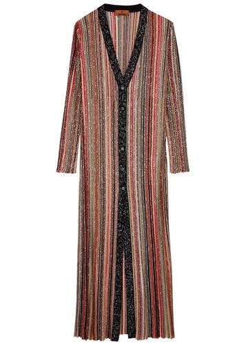 Striped Sequin-embellished Metallic-knit Cardigan - - 48 (UK16 / XL) - Missoni - Modalova