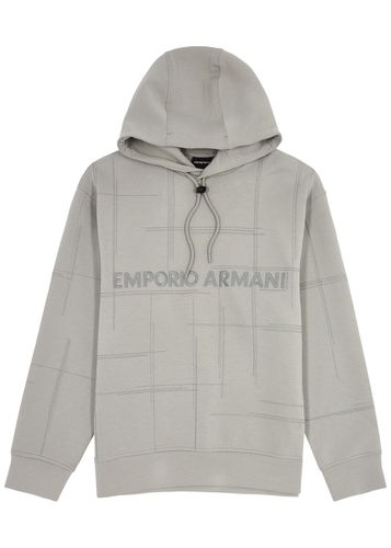 Logo-embroidered Hooded Jersey Sweatshirt - - L - Emporio armani - Modalova