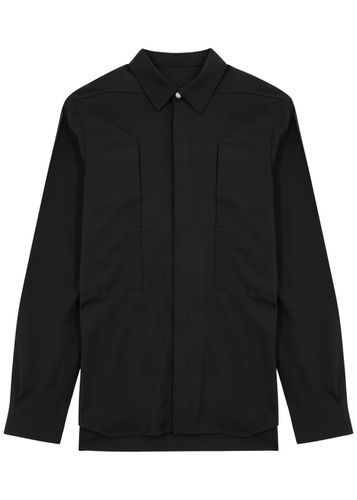 Fog Panelled Wool Shirt - - 50 (IT50 / L) - Rick Owens - Modalova