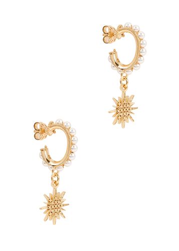 Mini Luna 24kt Gold-plated Hoop Earrings - Soru Jewellery - Modalova