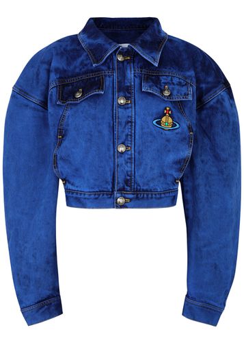 Boxer Orb-embroidered Denim Jacket - - L (UK14 / L) - Vivienne Westwood - Modalova