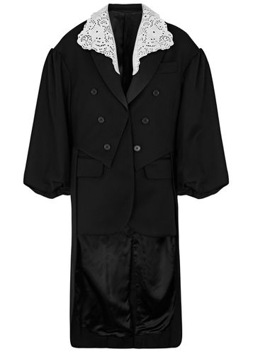 Lace-panelled Twill Jacket - - 8 (UK8 / S) - SIMONE ROCHA - Modalova