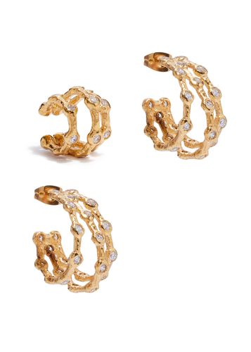 Feminine Waves 18kt -plated Earrings set - Joanna Laura Constantine - Modalova