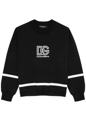 Dolce & Gabbana Logo-flocked Cotton Sweatshirt - - XL - Dolce&gabbana - Modalova