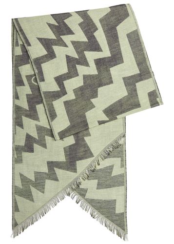 Zigzag Logo-jacquard Cotton Scarf - Vivienne Westwood - Modalova