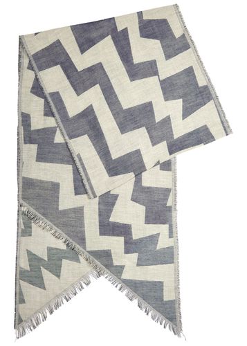 Zigzag Logo-jacquard Cotton Scarf - Vivienne Westwood - Modalova