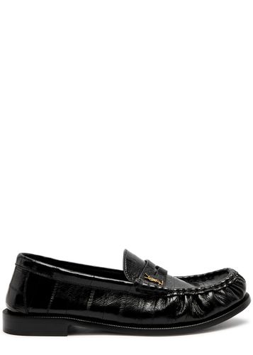 Logo Glossed Leather Loafers - - 36 (IT36 / UK3) - Saint Laurent - Modalova