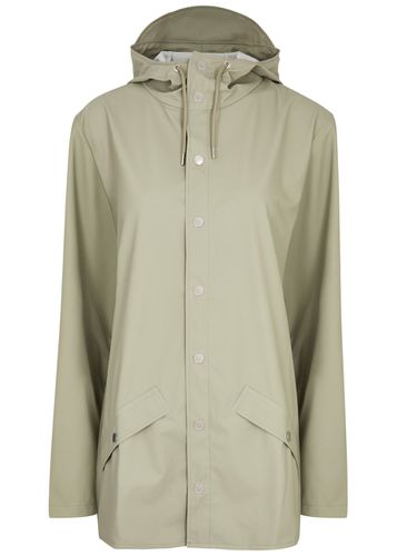 Hooded Rubberised Jacket - - L (UK14 / L) - Rains - Modalova