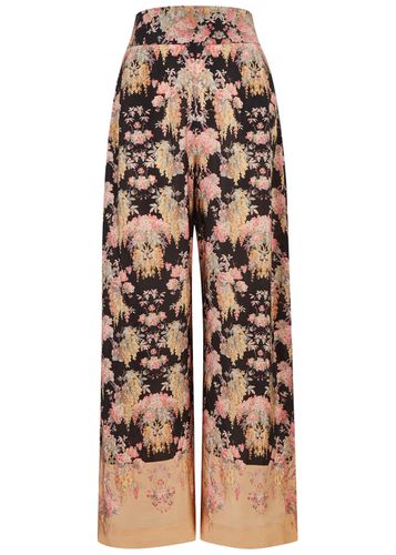 Floral-print Satin Trousers - - L (UK14 / L) - Bytimo - Modalova