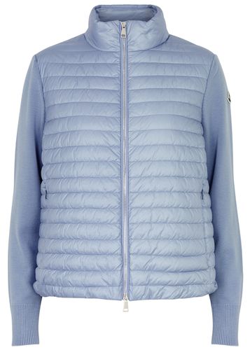 Quilted Shell and Wool Jacket - - L (UK14 / L) - Moncler - Modalova