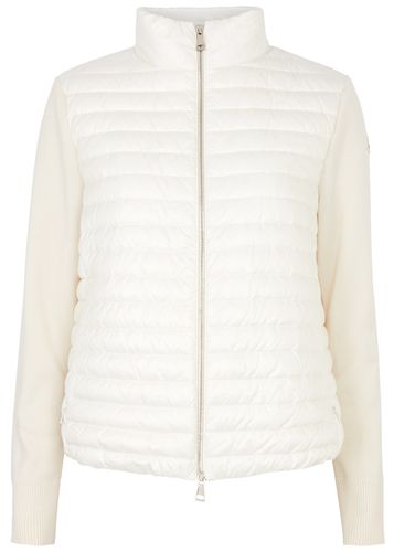 Quilted Shell and Wool Jacket - - M (UK 12 / M) - Moncler - Modalova