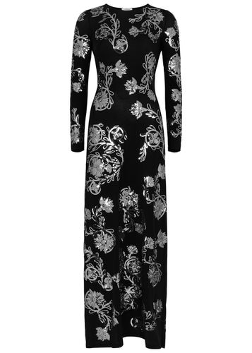 Floral-embellished Jersey Maxi Dress - - 38 (UK10 / S) - Rabanne - Modalova