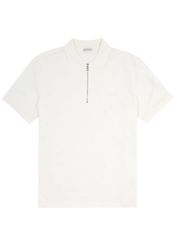 Logo Piqué Cotton Polo Shirt - - L - Moncler - Modalova