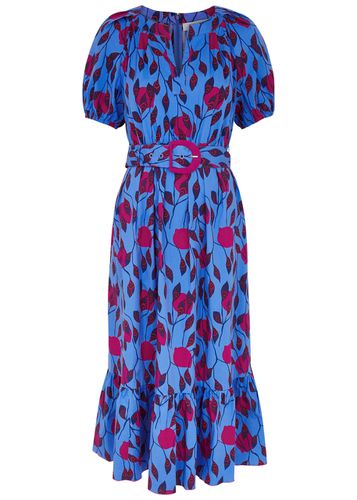 Lindy Printed Stretch Cotton-poplin Midi Dress - - 10 (UK14 / L) - Diane von Furstenberg - Modalova