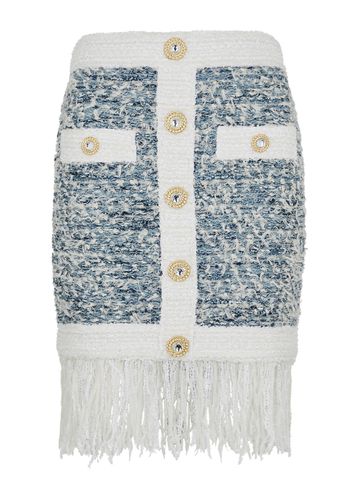 Embellished Fringed Tweed Mini Skirt - - 36 (UK8 / S) - Balmain - Modalova