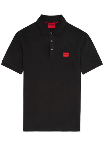 Logo Piqué Cotton Polo Shirt - - L - HUGO - Modalova