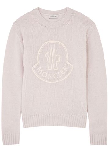 Logo-embroidered Wool-blend Jumper - - M (UK 12 / M) - Moncler - Modalova