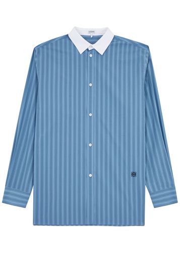 Striped Logo Cotton-poplin Shirt - - 38 (C15 / S) - Loewe - Modalova
