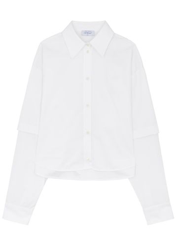 Off- Layered Cotton-poplin Shirt - 40 (UK8 / S) - Off-white - Modalova