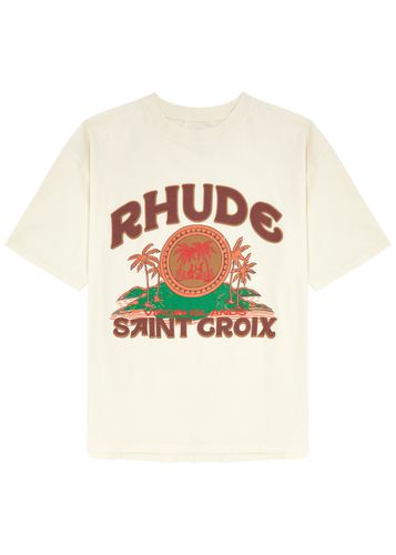 Saint Croix Logo Cotton T-shirt - RHUDE - Modalova