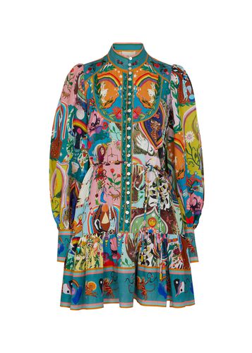 Evergreen Printed Cotton Mini Dress - - 8 (UK8 / S) - ALEMAIS - Modalova