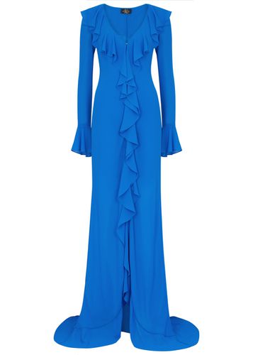 Tangerine Ruffled Georgette Maxi Dress - - 8 (UK8 / S) - DE LA Vali - Modalova