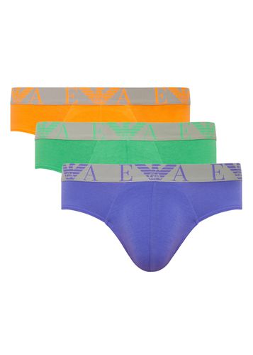 Stretch-cotton Briefs - set of Three - - L - Armani - Modalova