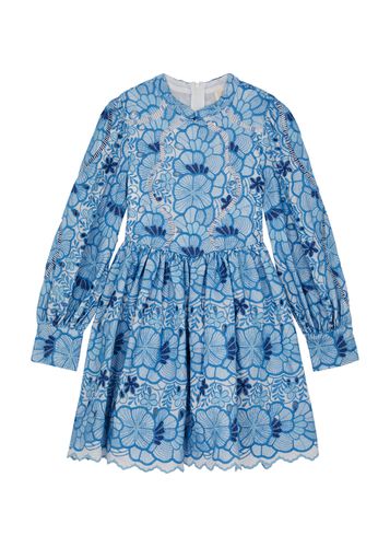 Kids Evangeline Broderie-anglaise Cotton Dress - - 5-6Y (5 Years) - MARLO - Modalova