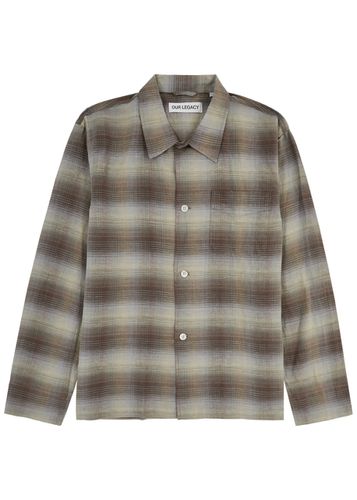 Box Checked Linen-blend Shirt - - 48 (IT48 / M) - Our Legacy - Modalova