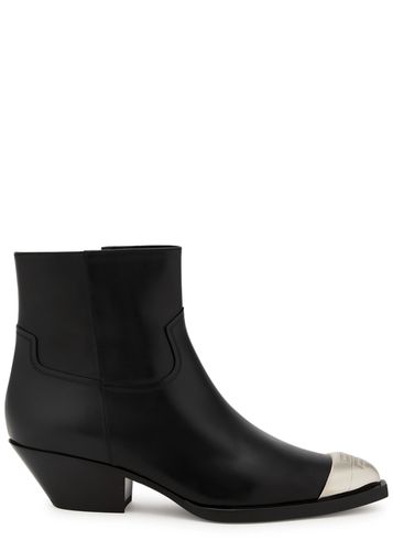 Western 4G-engraved Leather Ankle Boots - - 37 (IT37 / UK4) - Givenchy - Modalova