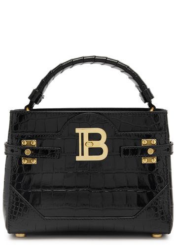 B-Buzz Crocodile-effect Leather top Handle bag - Balmain - Modalova