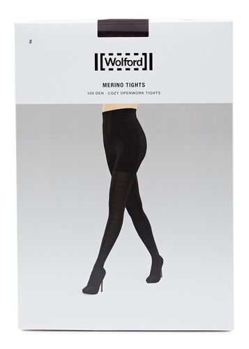 Jacquard 100 Denier Wool-blend Tights - Wolford - Modalova