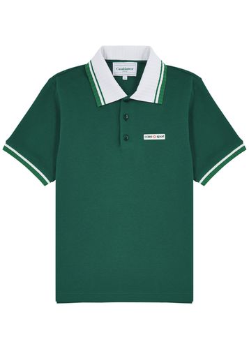 Logo Cotton Polo Shirt - - M - CASABLANCA - Modalova