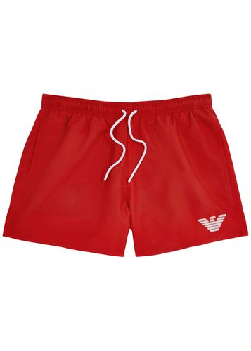 Logo-embroidered Shell Swim Shorts - Emporio armani - Modalova