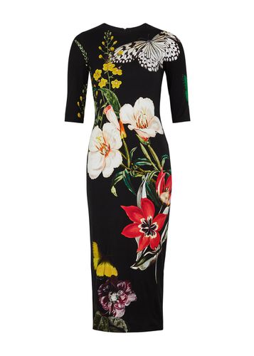 Delora Floral-print Stretch-jersey Midi Dress - - 4 (UK8 / S) - Alice + Olivia - Modalova