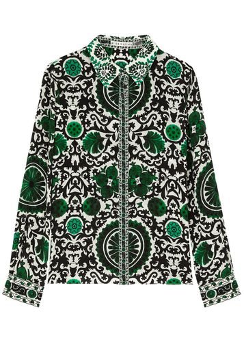 Willa Monarch Printed Silk Shirt - - L (UK14 / L) - Alice + Olivia - Modalova