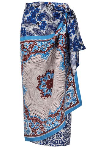 Nuevo Printed Silk-satin Wrap Skirt - - 10 (UK10 / S) - Max Mara Weekend - Modalova