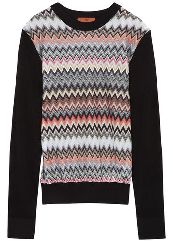 Zigzag Panelled Knitted Jumper - - 40 (UK8 / S) - Missoni - Modalova